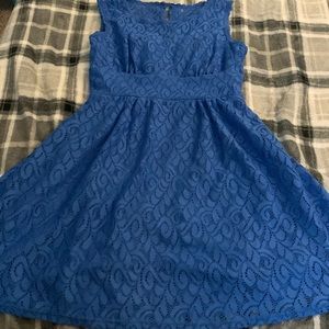 Blue Lace Dress Barn Dress